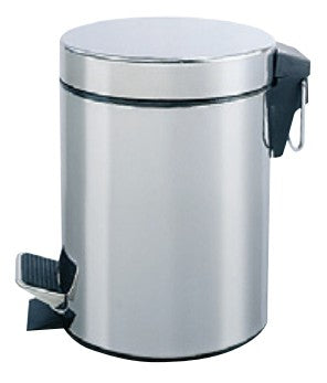 Poubelle metal à pédale 6 litres -chromé