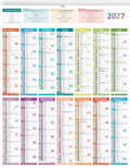 Calendrier 14mois 55x43cm+ carte france