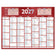 Calendrier mural 21x26.5cm rouge