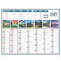 Calendrier mural illustré 32x42 cm - 14 mois- design planétaire