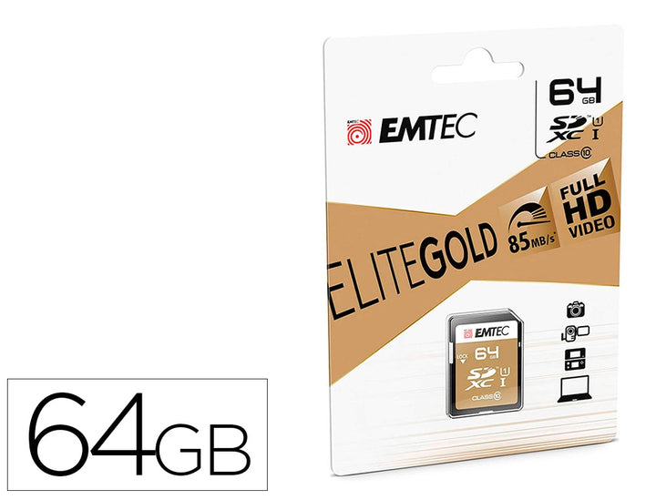 Carte mémoire microsdxc 64gb -élite gold classe 10