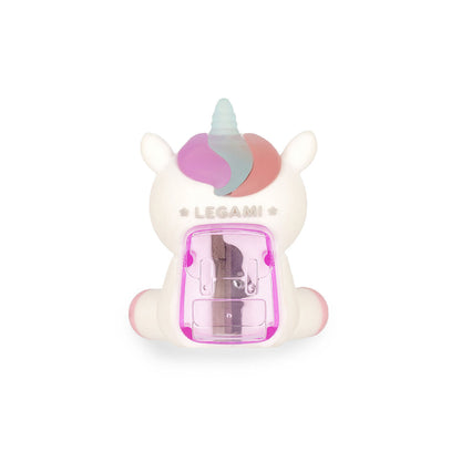 Taille-crayon lumineux Legami Licorne - réservoir amovible, magie