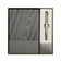 coffret cadeau notebook+stylo flower gris