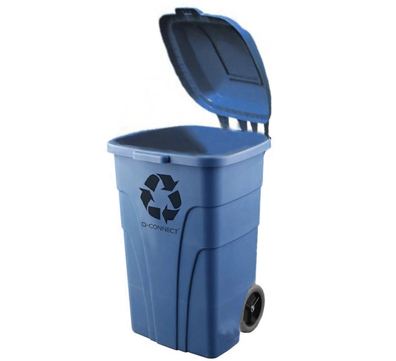 Conteneur à déchets grand volume 2 roues 240 litres -bleu