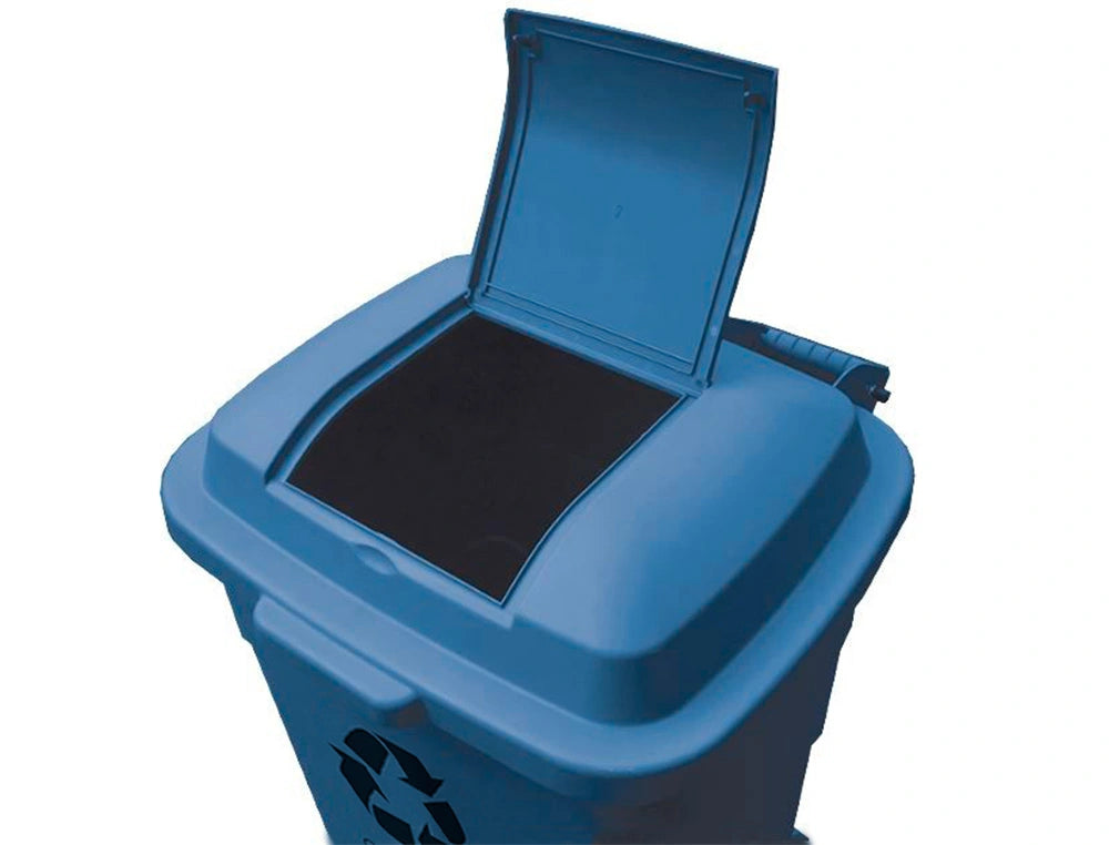 Conteneur à déchets grand volume 2 roues 240 litres -bleu