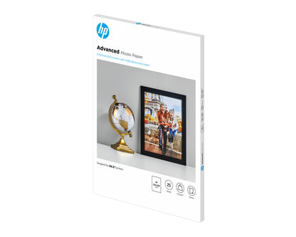 Papier photo HP A4 250g - finition brillante- 25 feuilles