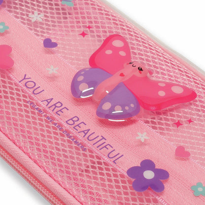 Trousse wonderwow butterfly - fermeture éclair pratique