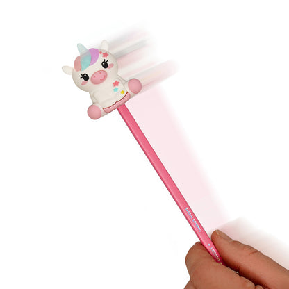 Taille-crayon lumineux Legami Licorne - réservoir amovible, magie