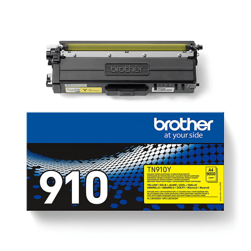 Cartouche toner Brother tn-910y - 9000 pages couleur jaune