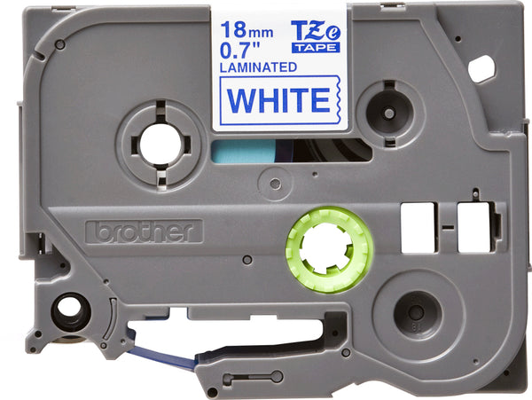 Ruban Brother 18mm TZE-243 - Bleu/Blanc
