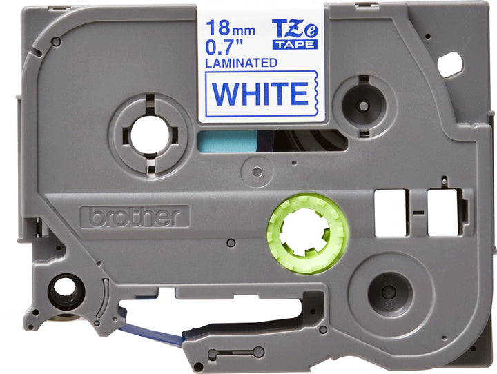 Ruban Brother 18mm TZE-243 - Bleu/Blanc