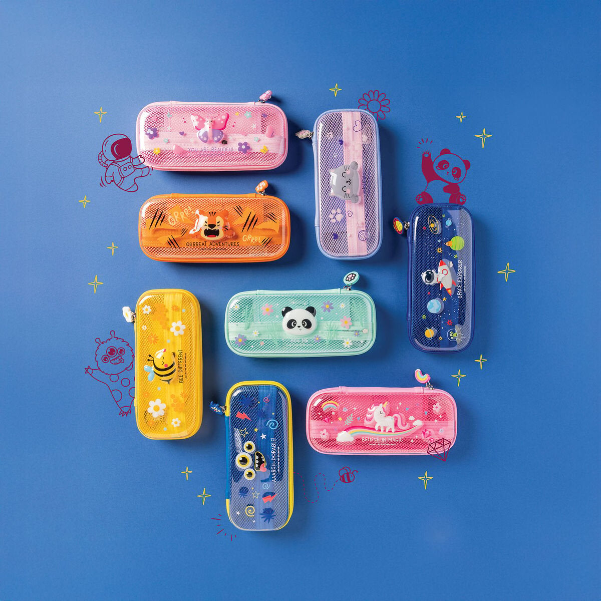 Trousse Legami Wonderwow Space - Design Spacieux et Pratique