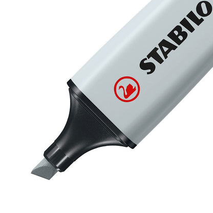Surligneur Stabilo boss pastel poudre gris - pointe biseautée