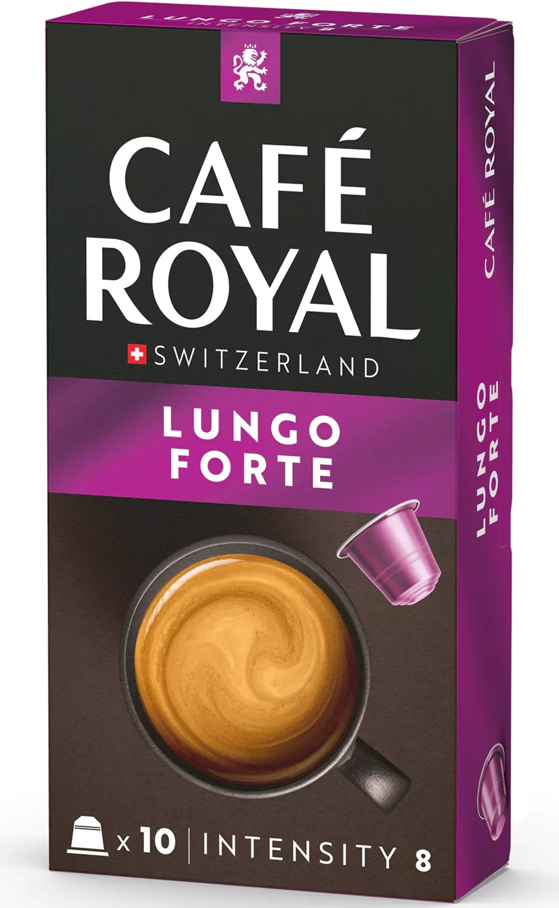 Capsules Café royal lungo forte - intensité 8 pour nespresso