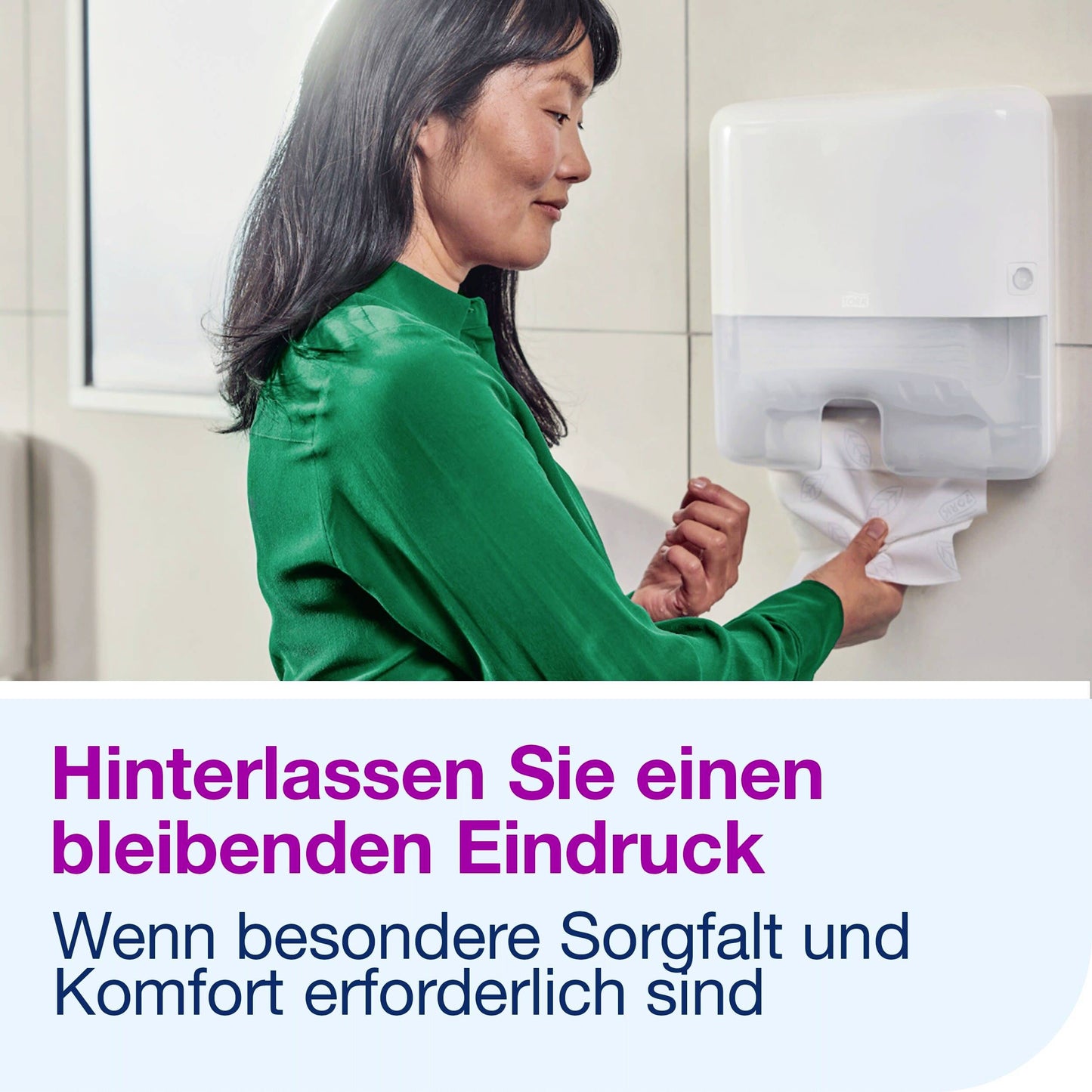 Essuie-mains blanc premium H2 Tork 225 feuilles