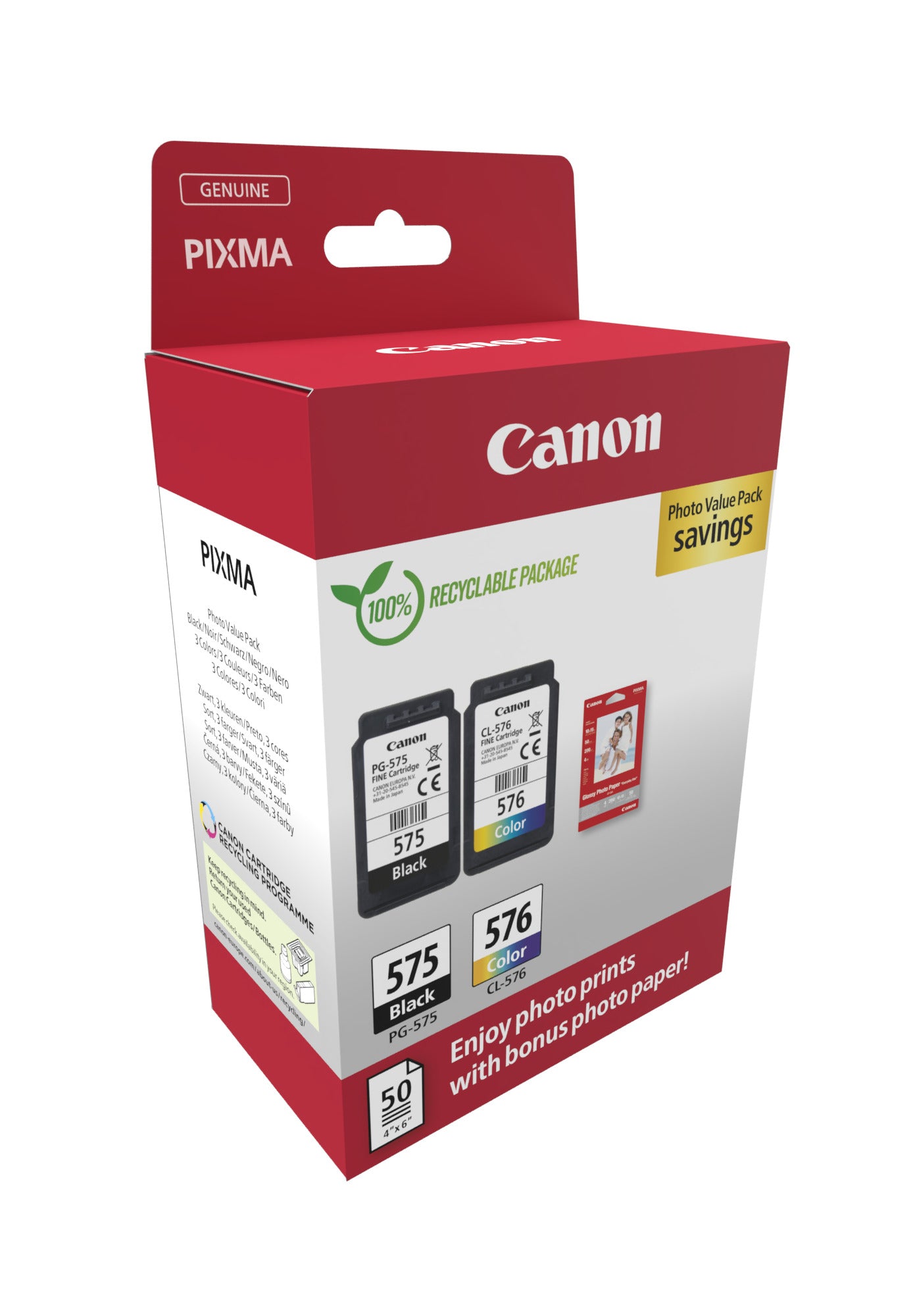 Pack économique cartouches Canon PG-575/CL-576