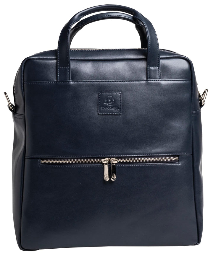 Sac à dos ordinateur 14" cuir marine - élégance et fonctionnalité