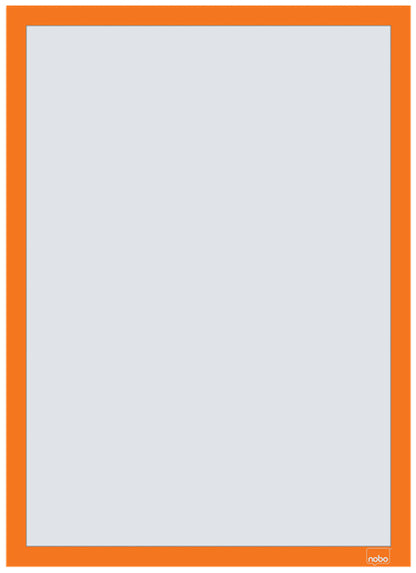 Porte-affiche magnétique  A3 adhésif -orange-lot de 2