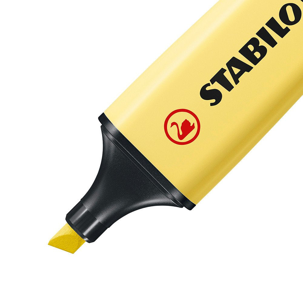 Surligneur Stabilo boss pastel jaune - pointe biseautée