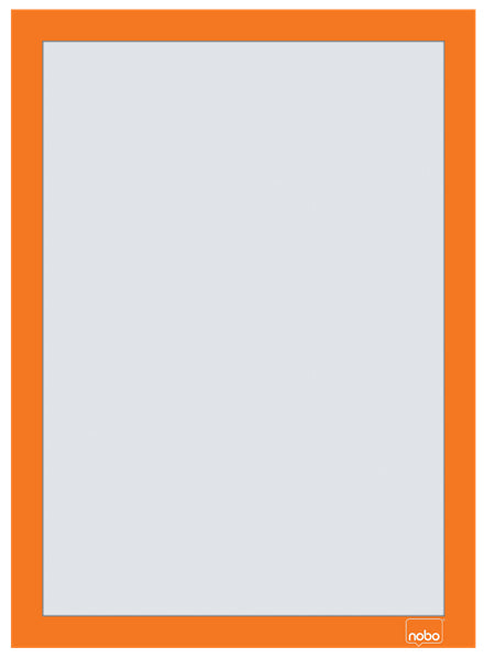 Porte-affiche magnétique A4 adhésif - orange-lot de 2