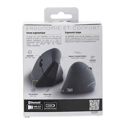 Souris Ergonomique Verticale Sans Fil 1600 DPI T'nB