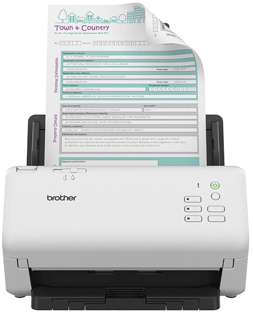 Scanner Brother réseau ads-4300n - numérisation rapide 80 ipm