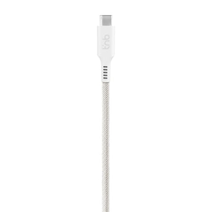 Câble usb-c 1,5m aimanté blanc - connectivité simplifiée