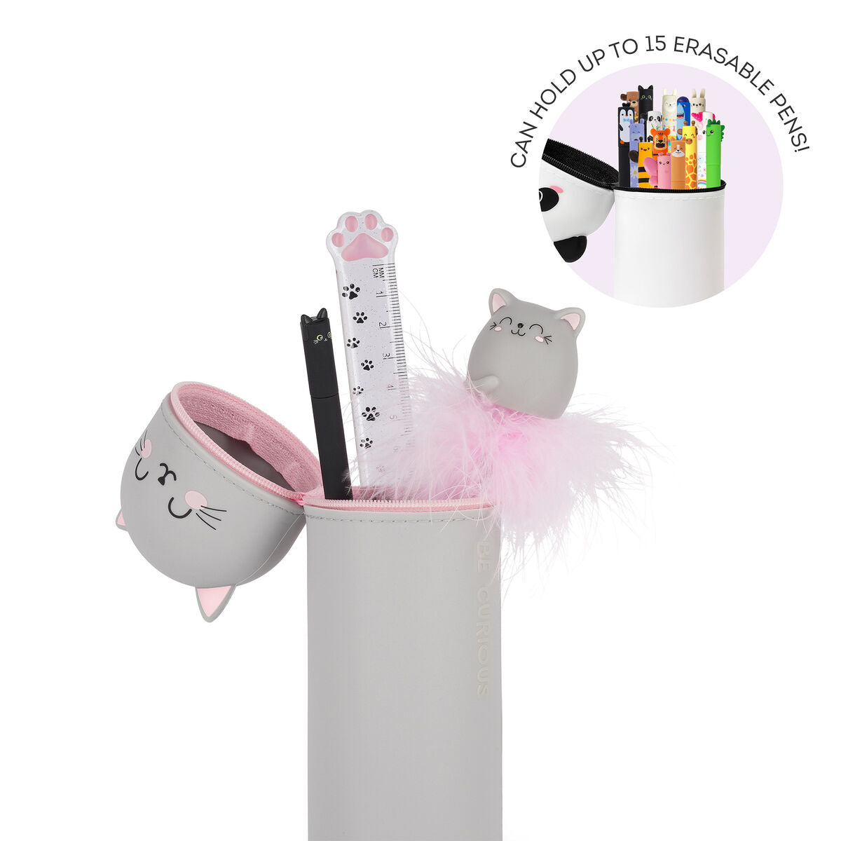 Trousse Silicone Souple Legami 2-en-1 - Rétractable et Pratique