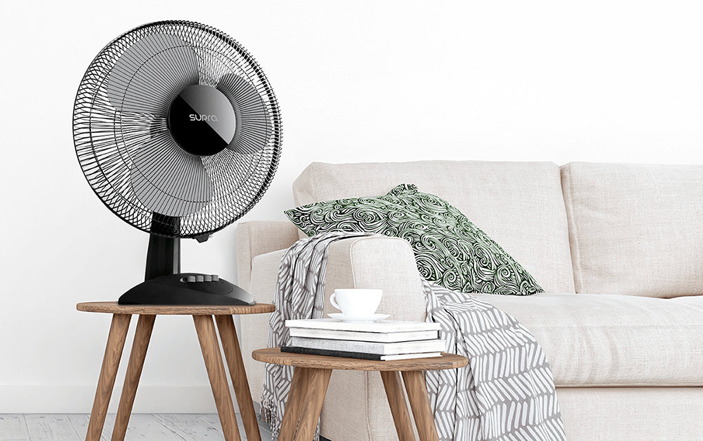 Ventilateur sur table 30cm 45wblack