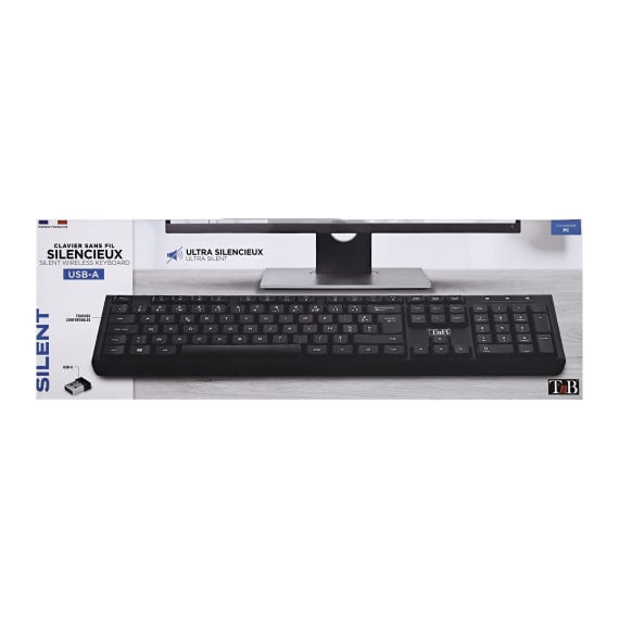 Clavier Sans Fil AZERTY - Silence et Confort