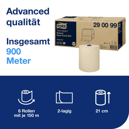Essuie mains rouleau nature 150m