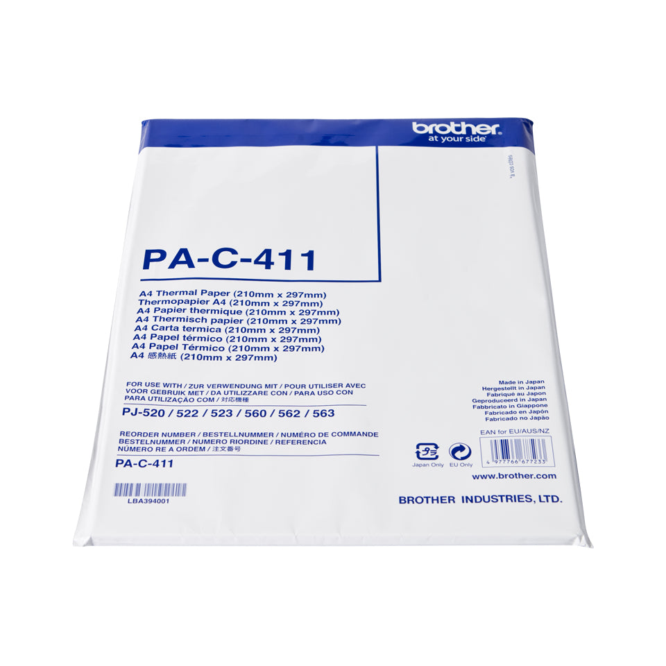 Papier thermique Brother a4 - 100 feuilles pour pocketjet