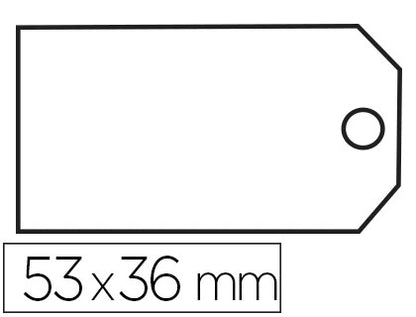 Etiquette à suspendre fil blanc 36x53mm -boite de 100