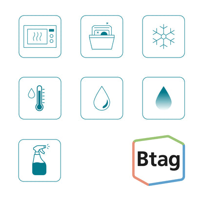 Ruban  Brother Btag 12mm - blanc-transparent