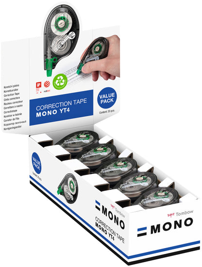 Pack  correcteur Tombow 15+5 gratuits - bande 10m x 4,2mm