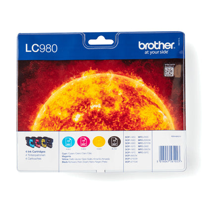 Pack 4 cartouches Brother lc980 - rendement économique