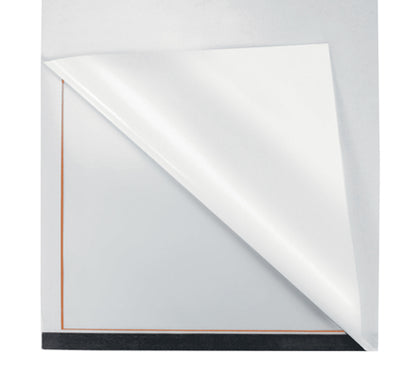 Porte-affiche magnétique A4 adhésif - orange-lot de 2