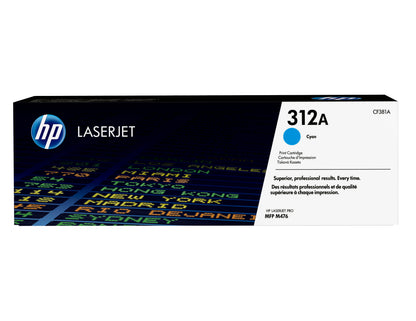 Cartouche toner HP cyan 312a - impression professionnelle