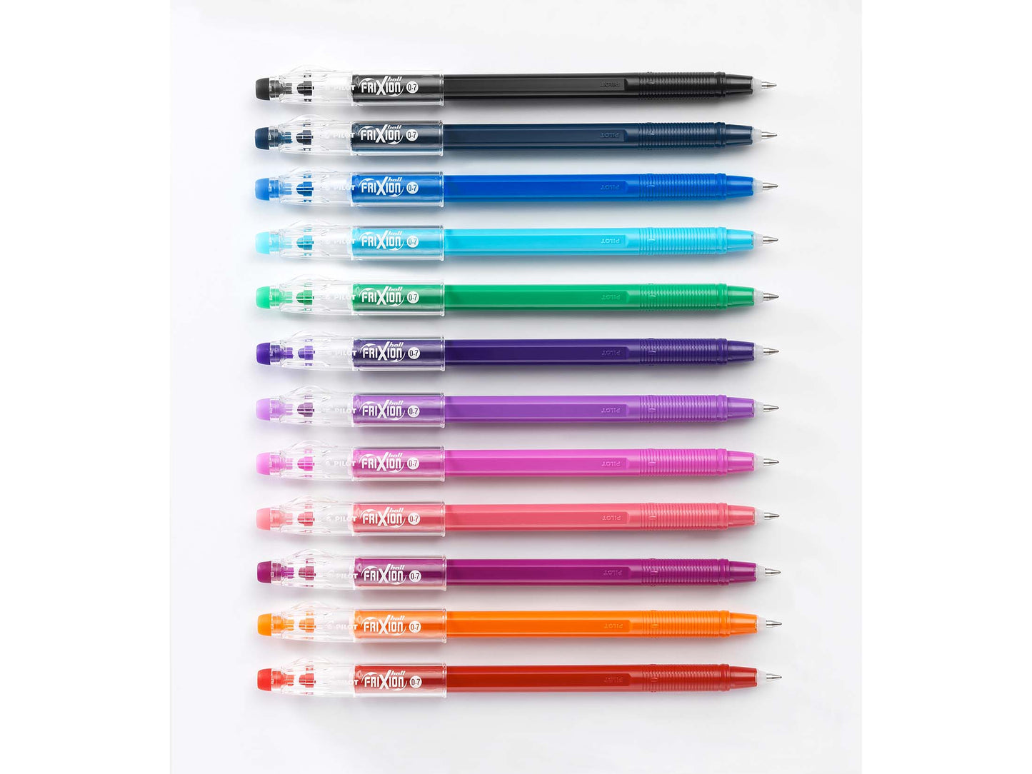 Stylo bille à encre gel frixion  0.7 mm -  ecriture orange corail
