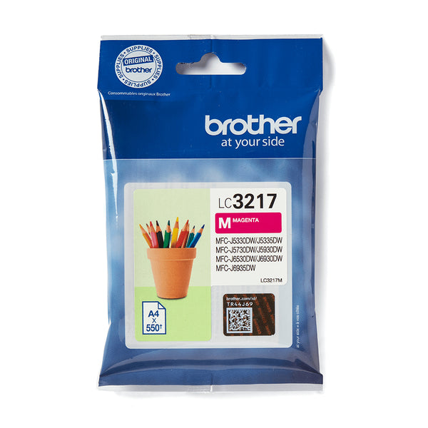 Cartouche d'encre Brother magenta lc3217m - impression 550 pages