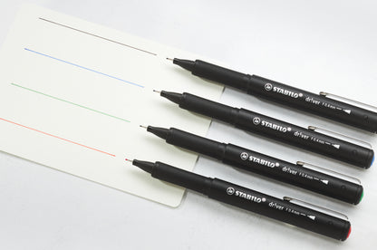 Feutres à Pointe Fine - Étui de 4 Couleurs Variées