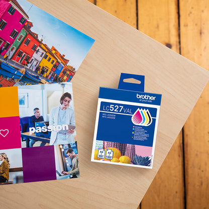 Pack cartouches Brother lc527val - couleurs vives et nettes