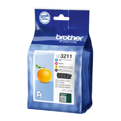 Pack cartouches Brother lc3211 - rendement standard 200 pages