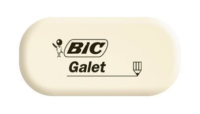 Gomme galet bic - effaçage doux et précis