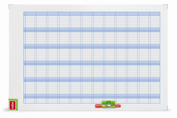 Tableau plann.annuel magnetiqu