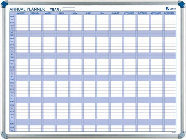 Tableau plann.annuel magnetiqu