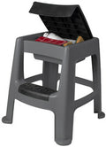 Marchepied 1 marche avec espace de  rangement  - compact et pratique