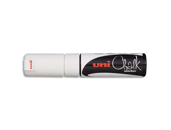 Marqueur craie biseaute large - blanc