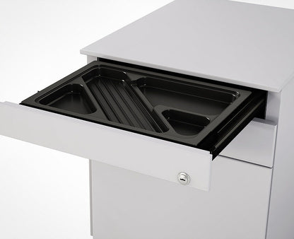 Caisson de bureau métal  3 tiroirs pro -Noir