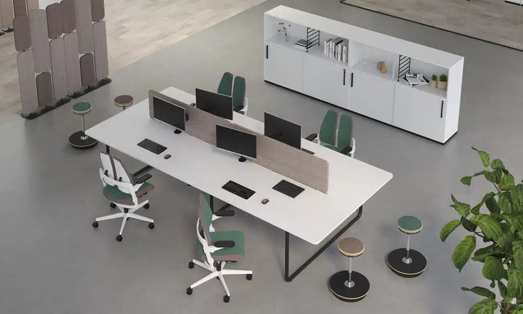 Un open space classe, design et aéré